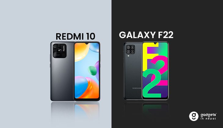 redmi 10 vs samsung f22