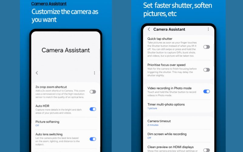 Camera Assistant App On Galaxy Store Now Supports Galaxy A Series 6262